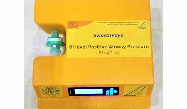 CSIR-NAL Bangalore developed BiPAP Non-Invasive Ventilator 'SwasthVayu'